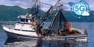 Huawei a établi un réseau 5G en mer avec des bateaux de pêche