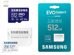 Les cartes microSD Samsung EVO ont été mises à jour
