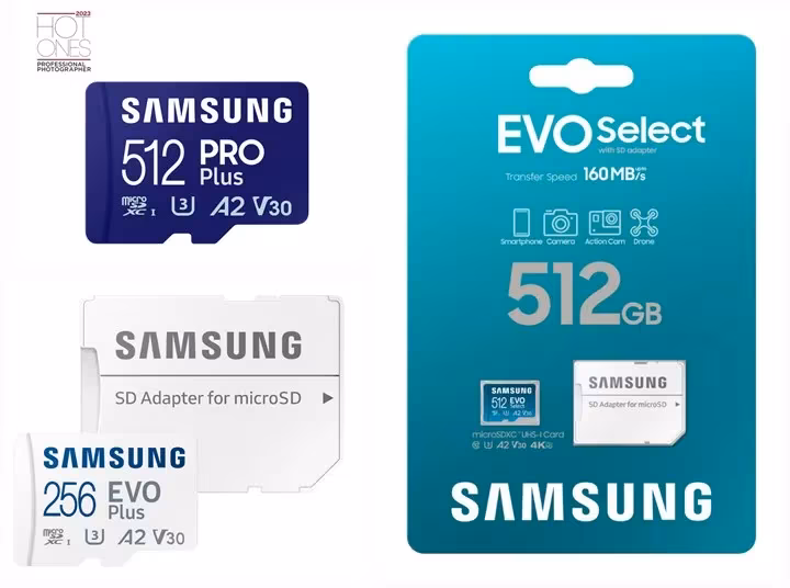 Les cartes microSD Samsung EVO ont été mises à jour