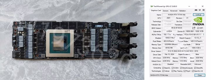 Un design impossible à refroidir Nvidia Titan Ada ?