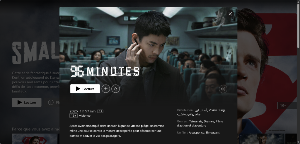 Quelle est l'histoire explosive du film netflix 96 Minutes ?