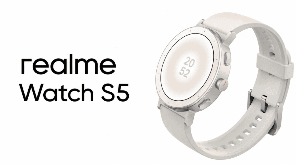 Quel est le nouveau design et l'écran AMOLED de la Realme Watch S5 ?